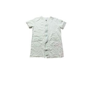 90s vintage Nordstrom Lingerie Zip Front Terry Cloth Dress XL Lime Green